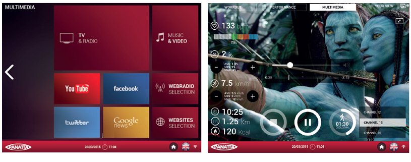 Panatta Cardio Touchscreen stivsport cagliari sardegna tapinroulant
