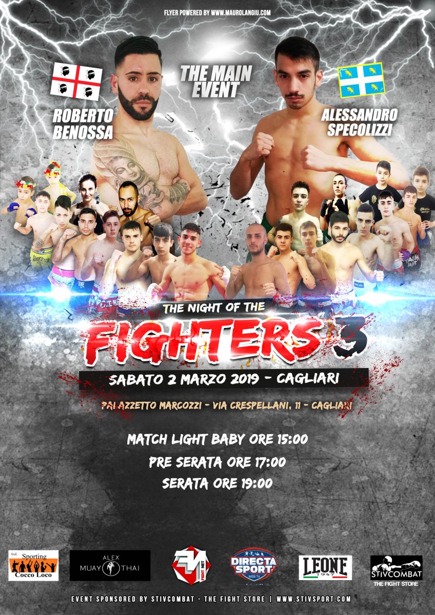 The Night Of The Fighters 3 a Cagliari – Eventi Muay Thai In Sardegna